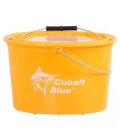 Cobalt Blue 5L Live Bait Bucket – Compact Aerated Fishing Bait Storage Container