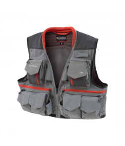 Simms Guide Vest – Professional Fly Fishing Vest with Multi-Pocket Storage