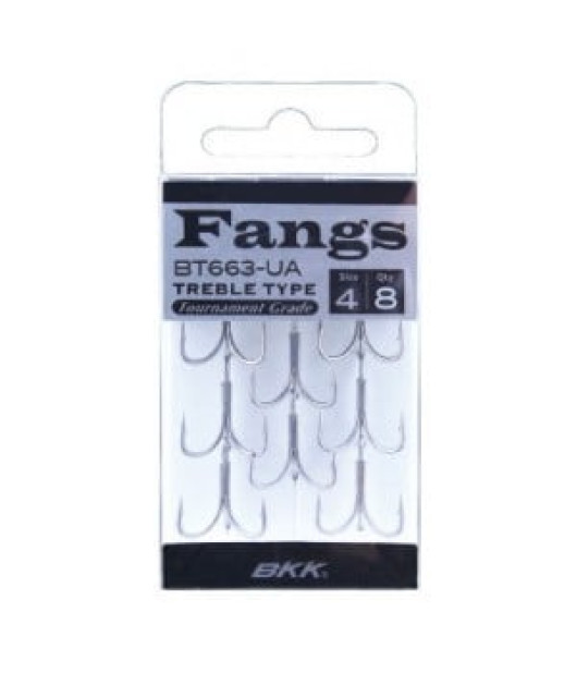 BKK Fangs BT663-UA Ultra Antirust Treble Hook – Premium Saltwater Treble Hook for Offshore & Inshore Fishing