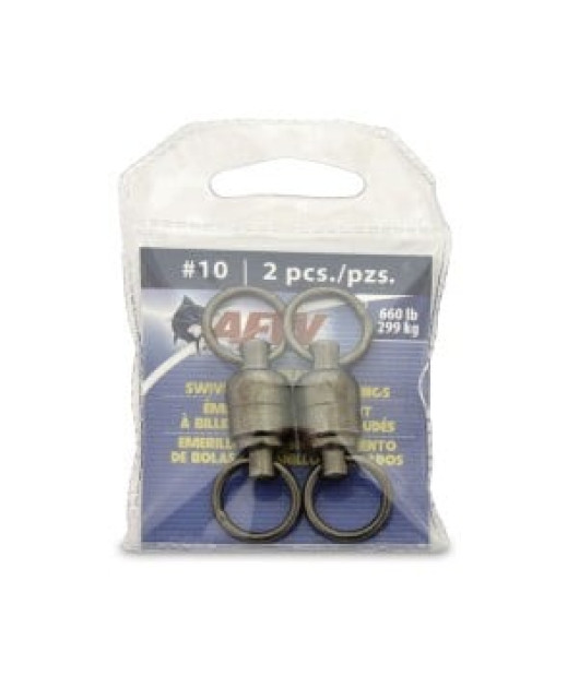 AFW Ball Bearing Swivel with Double Welded Rings – Heavy Duty Saltwater Fishing Swivel AFW Ball Bearing Swivel with Double Welded Rings – Heavy Duty Saltwater Fishing Swivel