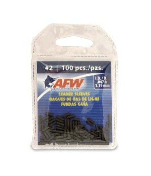 AFW Leader Sleeves – Premium Fishing Crimp Sleeves for Wire, Monofilament & Fluorocarbon Leaders