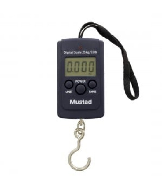 Mustad Compact Digital Fish Scale – Portable High-Precision Fishing Weighing Scale with LCD Display