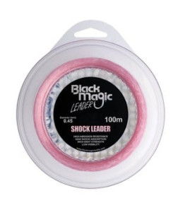 Black Magic Pink Shock Leader – High-Strength Saltwater Fishing Leader for Big Game Angling