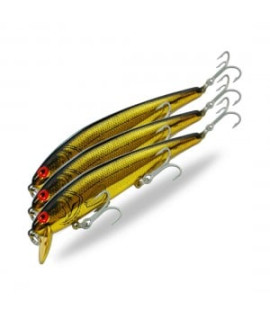 Bomber Long A B15A Triple Pack Gold – Premium Minnow Fishing Lures for Bass, Trout &amp; Predator Fish