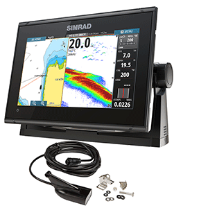 Simrad GO9 XSE Chartplotter/Fishfinder w/Medium/High DownScan Transom Mount Transducer