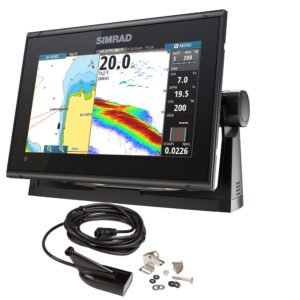 Simrad GO9 XSE Chartplotter/Fishfinder w/MED/HI Downscan Transom Mount Transducer C-MAP Discover Chart