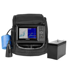 Garmin ECHOMAP UHD2 Keyed 5inch cv Ice Fishing Bundle w/ECHOMAP UHD2 53cv Dual Beam-IF Transducer