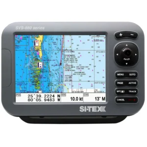 SI-TEX Standalone 8'' Chartplotter System w/Color LCD, Internal External GPS Antenna C-MAP 4D Card [SVS-880CE+]