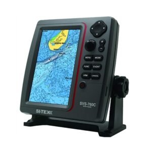 SI-TEX Standalone 7 GPS Chart Plotter System w/Color LCD, External GPS Antenna C-MAP 4D Card